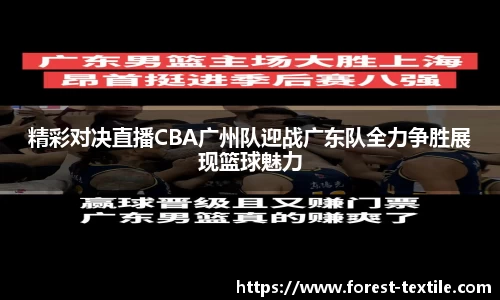 精彩对决直播CBA广州队迎战广东队全力争胜展现篮球魅力